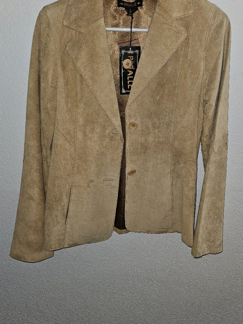 PIGALLE WOMEN'S SUEDE JACKEY SIZE S   {#93-1}